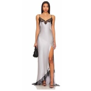 Nicholas Sage Lace Trim Slim Dress.